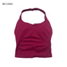 Impact Halter Top Push-Up Sports Bra Backless Design Yoga Tank Top Fitness Workout Activewear Gym Clothes Sports Bras