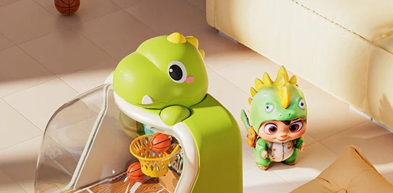 Basketball Shooting Arcade Game Toy - Desktop Pinball Hoop with LED Scoring, Fun Interactive for Kids Family Party Gathering