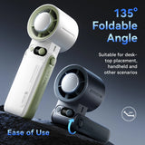 Portable Handheld fan Strong Wind 199 Gear Wind speed LED Digital Display Adjustable Turbo Portable Outdoor Handheld 8000mAh