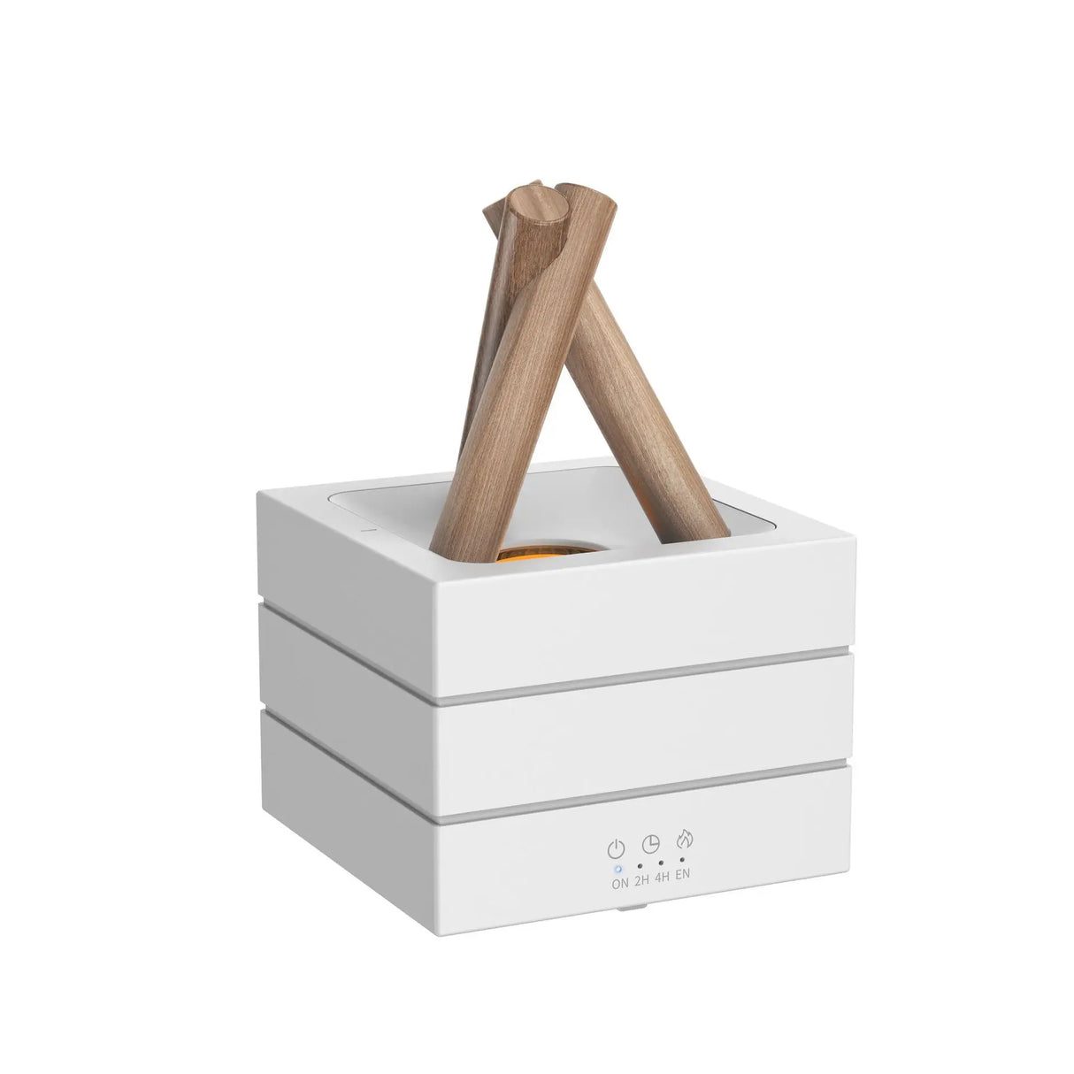 Home campfire aroma diffuser 280ml, desktop USB air spray humidifier remote control colorful flame lamp essential oil diffuser.