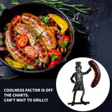 BBQ Accessory Portable Camping Hot Dog Grill Holder Rust-proof Sausage Stand Rack for Funny Bbq Heat-resistant Outdoor Sausage