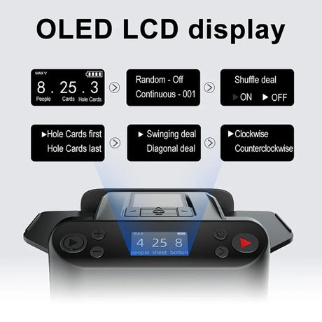 360° Rotating Automatic Card Shuffle Dealer Machine 2 In 1 Playing Cards Shuffling Dealing Tool Party Games Poker Device