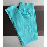 Leggings Women Seamless Sports Yoga Pants Low Ribbed Band Gym clothes Fitness Workout wear Scrunch Bum Tights