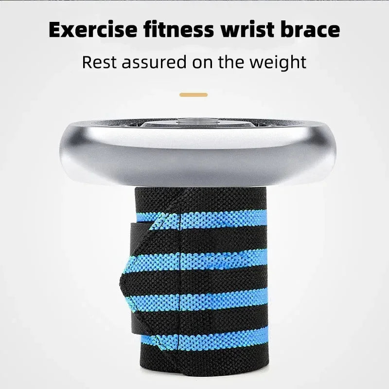 1PC Elastic Exercise Wrist Pressure Strap Weight Lifting Sports Wrist Bandage Wrap Wrist Guard Against Sprain for Men Women