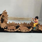 Dragon Ball Anime Son Goku KaMeHaMeHa Lamp Led Bulb Action Figures Model Figurine Figure & Base & Lamp DIY Decoration Collection