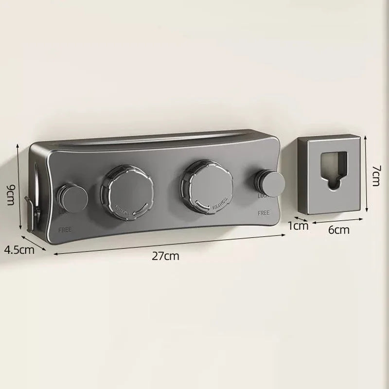 Non perforated invisible retractable drying rope for hanging clothes on the balcony and shrinking drying racks in the bathroom