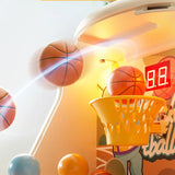 Basketball Shooting Arcade Game Toy - Desktop Pinball Hoop with LED Scoring, Fun Interactive for Kids Family Party Gathering
