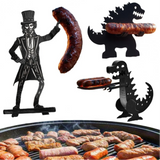 BBQ Accessory Portable Camping Hot Dog Grill Holder Rust-proof Sausage Stand Rack for Funny Bbq Heat-resistant Outdoor Sausage