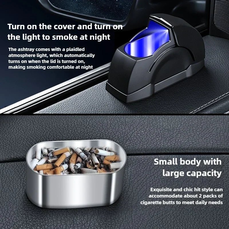 Premium Windproof Car Door Ashtray - Sleek Design with Metal Lining, Seamless Integration for Perfect Ash Control, Unique Style