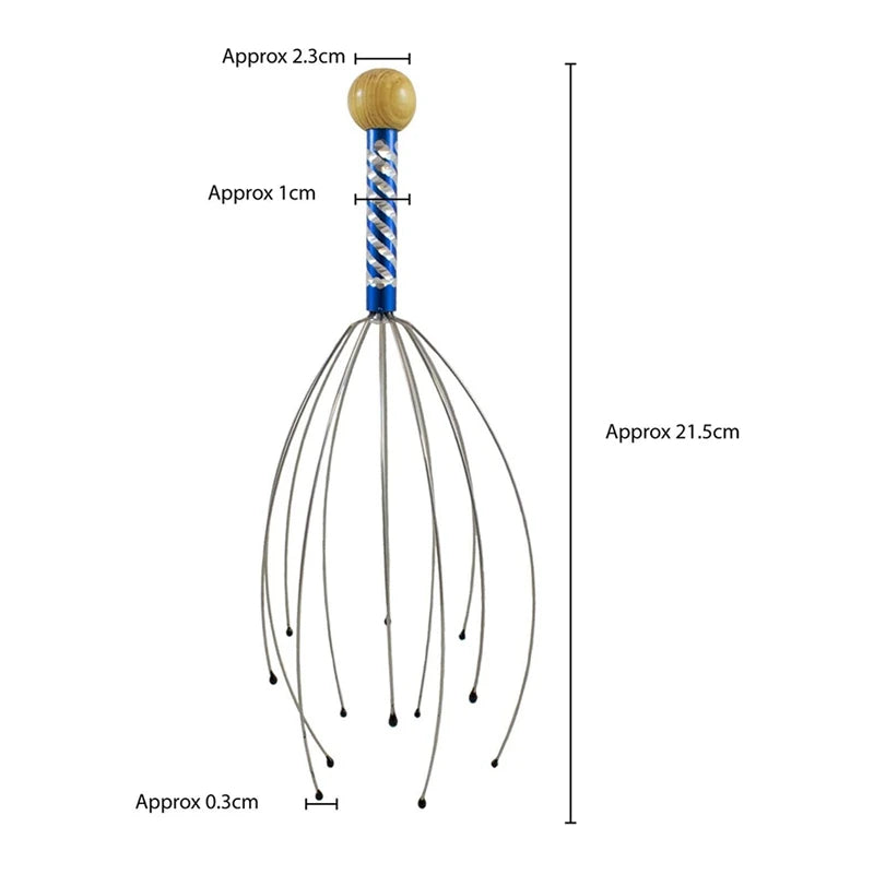Head massage spider head masseur for relaxation therapy and stress relief