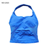 Impact Halter Top Push-Up Sports Bra Backless Design Yoga Tank Top Fitness Workout Activewear Gym Clothes Sports Bras