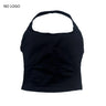 Impact Halter Top Push-Up Sports Bra Backless Design Yoga Tank Top Fitness Workout Activewear Gym Clothes Sports Bras