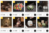 Retro Time Runs Back Flow Incense Stove Creative Home Decoration Grinding Plate Waterfall Crafts Odor Removal Aromatherapy Stove