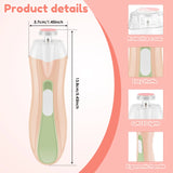 Nail File Quite Compact USB Charging Baby Toenails Clipper With LED Light Adjustable Speed Electric Fingernails File for Newborn