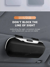 Car Glasses Box Portable Press Switch Sunglasses Holder Support Driver Goggle Case Car Sun Visor Eyeglasses Storage Box