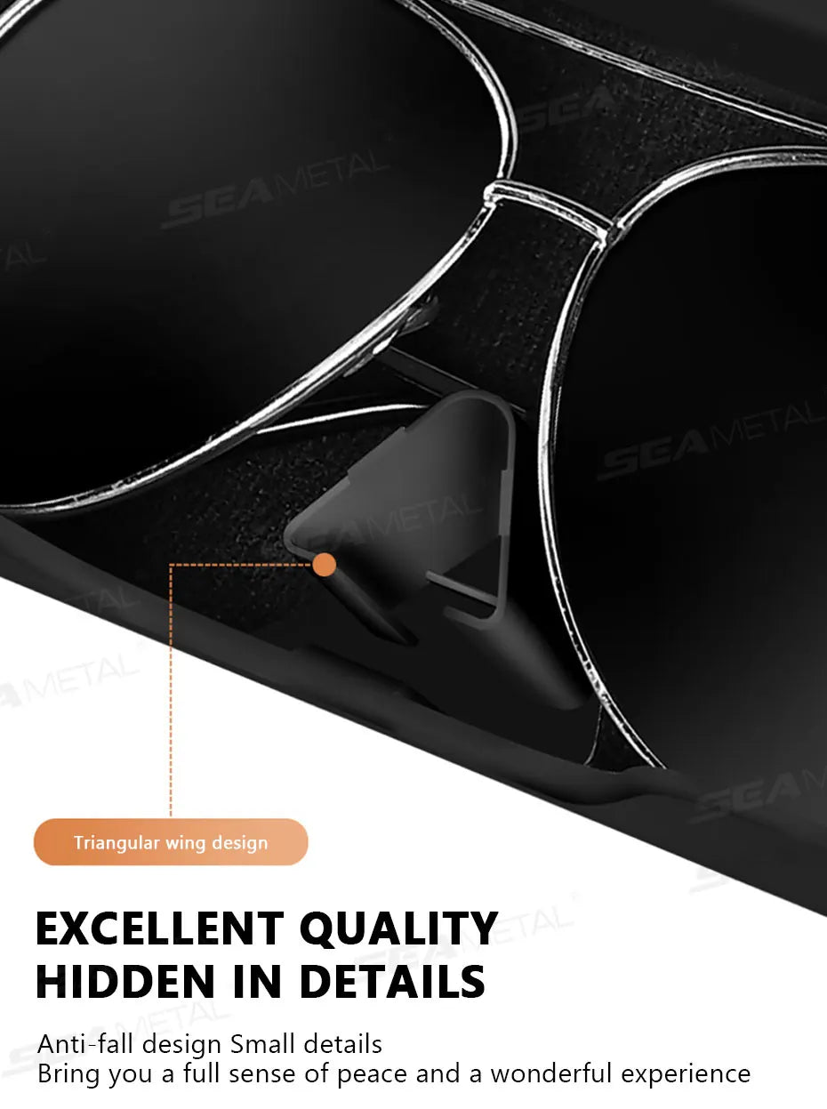 Car Glasses Box Portable Press Switch Sunglasses Holder Support Driver Goggle Case Car Sun Visor Eyeglasses Storage Box