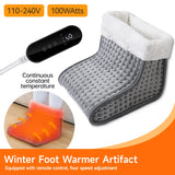 Electric Heated Foot US/EU Warmers Soft Feet Heating Pad 9-gear adjustable temperature Electric shoe heating pad