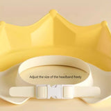 Adjustable Size Children Shampoo Cap Crown Baby Shower Cap Cartoon Bath Visor Infant Hair Shield Ear Protection Waterproof