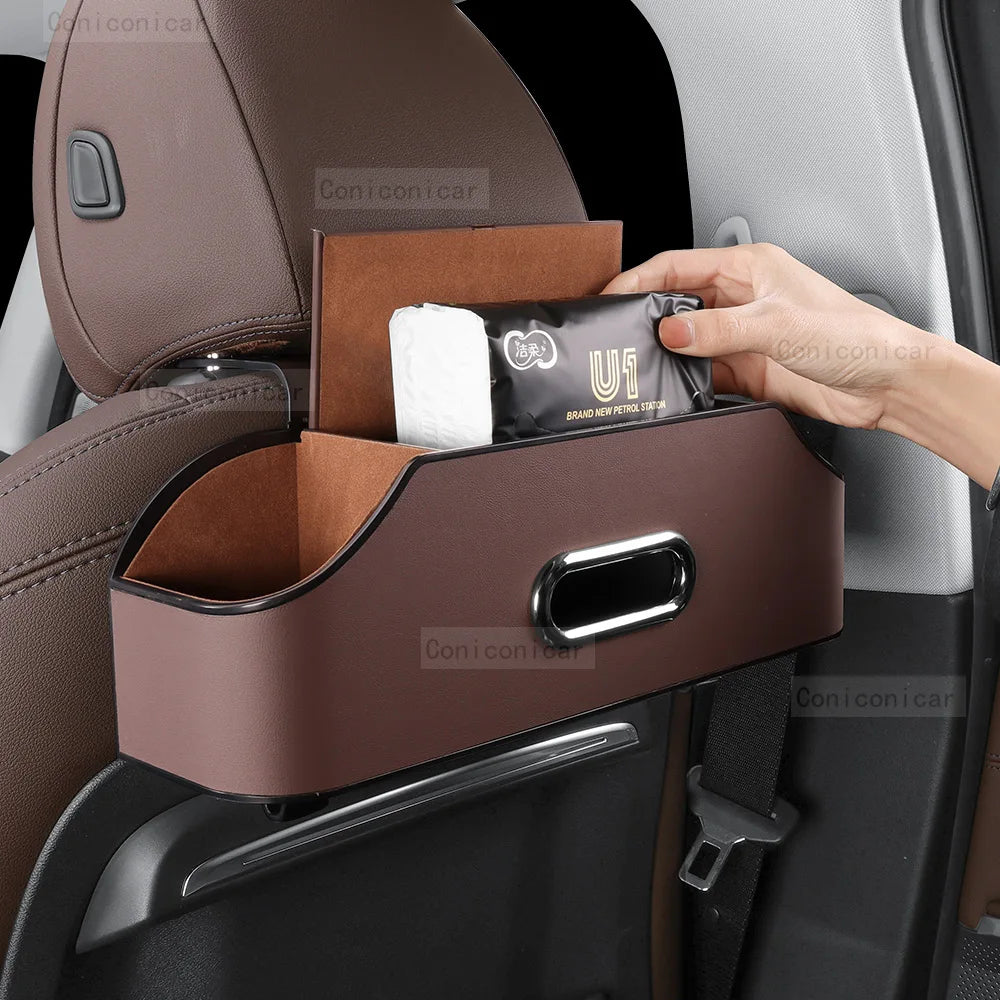 Car Tissue Box Cup Holder Backseat Seat Back Storage Multifunctional Bag  Accessories For Jeep Cherokee COMPASS RENEGADE