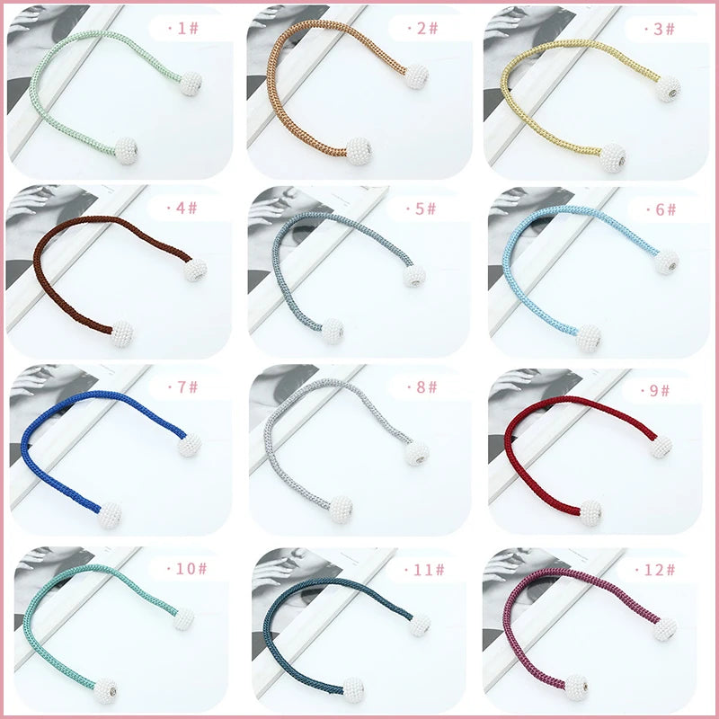 1Pc Magnets Curtains Clamps Curtain Holder Pompom Tieback Magnetic Clips Hanging Balls Tie Back Home Decor Curtain Accessories