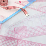 Multifunctional French Curve Ruler Soft Plastic Patchwork Ruler Measure Dressmaking Drawing Template Craft Sewing Tools