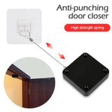 Automatic Door Closer Punch-Free Automatically Close Soft Close Door Closers Glass Door Closing Device Drawers Rawstring Door