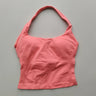 Impact Halter Top Push-Up Sports Bra Backless Design Yoga Tank Top Fitness Workout Activewear Gym Clothes Sports Bras