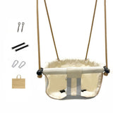 Adjustable Baby Swing with Safety Belt fit 6-96 Months Indoor Baby Hammock Hanging Swing Chair for Home,Courtyard & Backyard Use