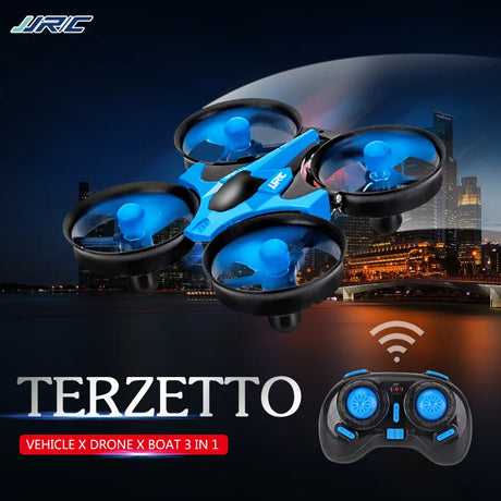Explosion Mini Quadcopter Water, Land And Air Three-In-One Mini Drone Cross-Border Remote Control Aircraft Toy Birthday Gif
