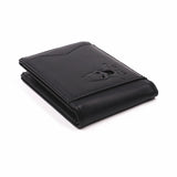 Leather Bat ID Wallet Slim Bifold Credit Card Holder Case With Cutout Superhero Face Eyes Mask Gift