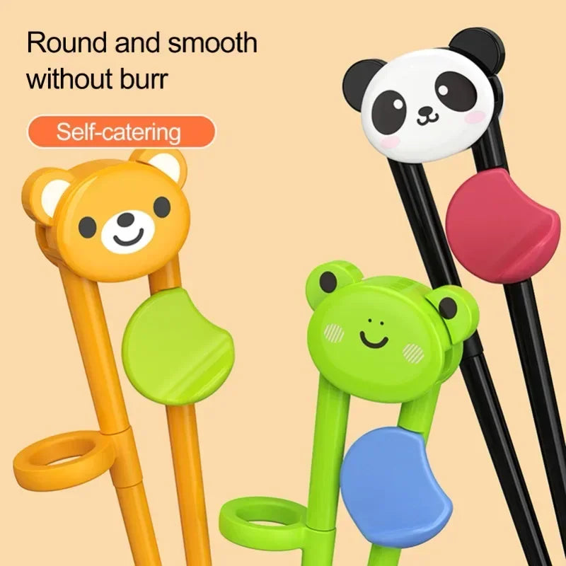 3/1PCS Cute Animal Learning Chopsticks for Children Cartoon Elementary Chopsticks Food Grade Training Chopsticks Kids Tableware
