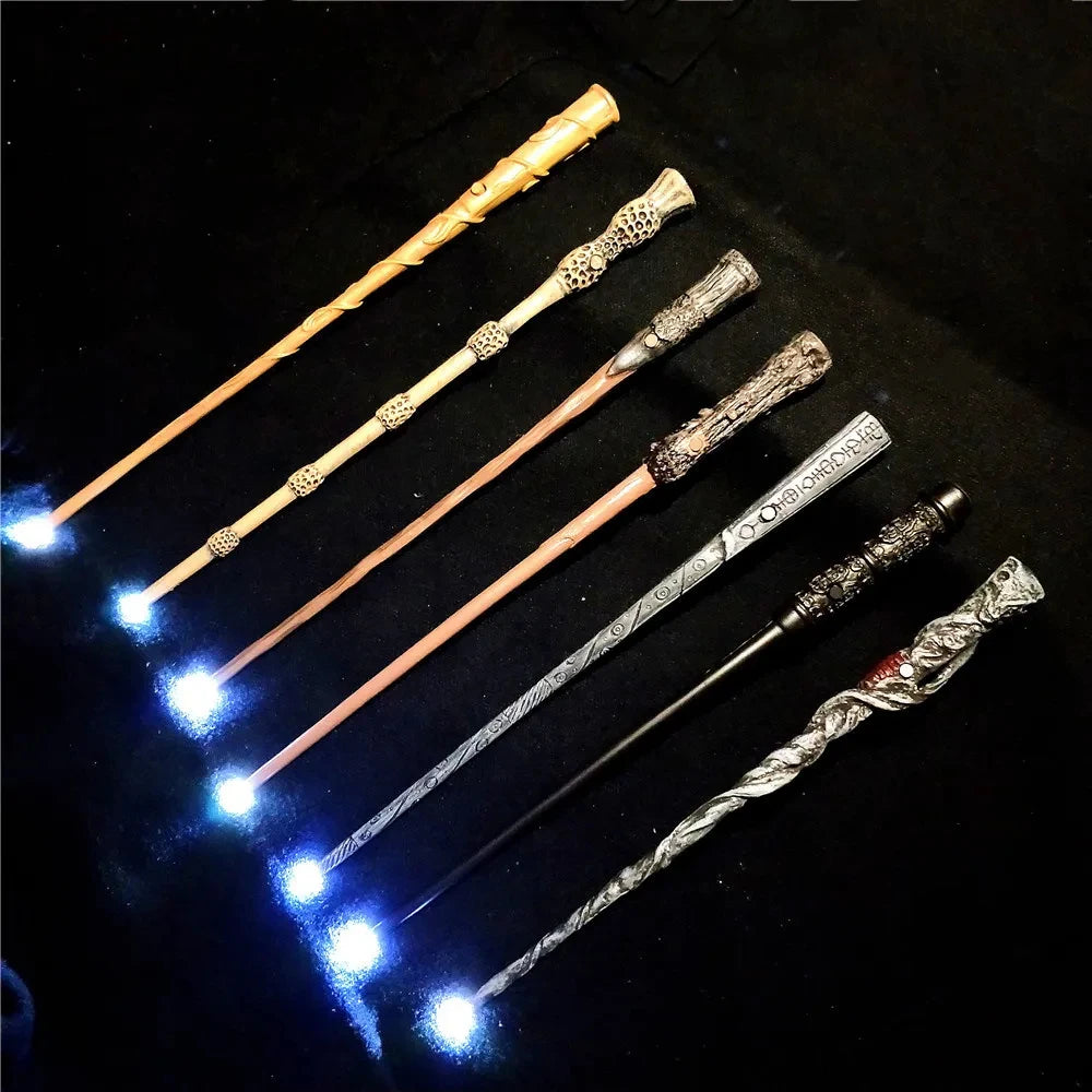 Anime Cosplay Show Glow Magic Wand With Box Children Decoration Toy Accessories For Kids Bacchetta Di Plastic Magic Stick