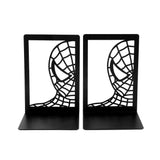 Handsome Spider Man Hollow Book Ends Heavy Duty Metal Bookend Office Desktop Book Rack Office supplies Bookshelf for Book Lovers