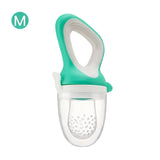 Infant Baby Food Fruit & Vegetable Pacifier, Baby Feeder with Medium Mesh Bag Food Grade Liquid Silicone Yummy Nourishment Feeding