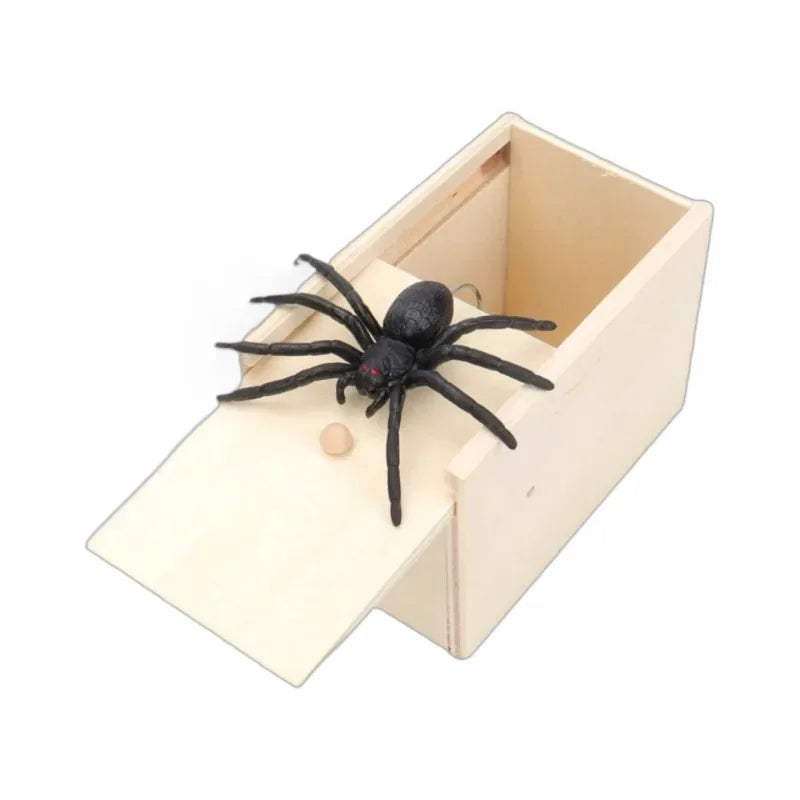 Funny Pop-Up Spider Scare Box - Desk Decor Gag Gift for Halloween, Christmas & Birthday, Novelty Office Toy & Home Decoration