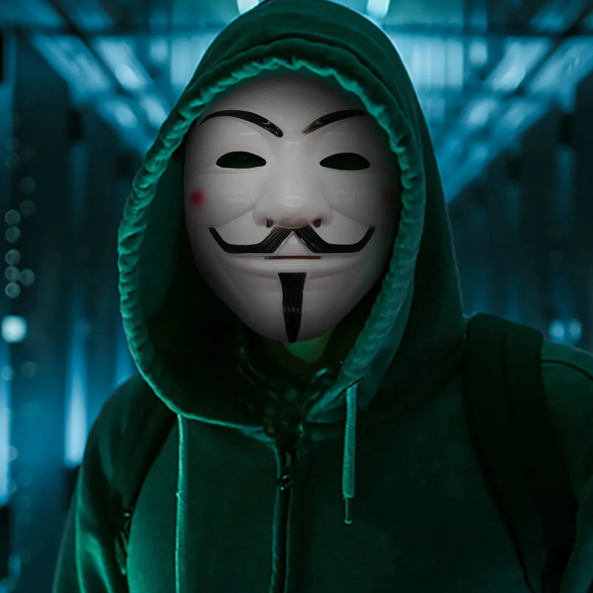 Guy Fawkes Mask Black/White Revolutionary Style Halloween Cosplay Face Cover Party Accessories