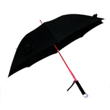 LED Light Up Umbrellas with Flashlight Handle, Clear, Black, Gray, Red