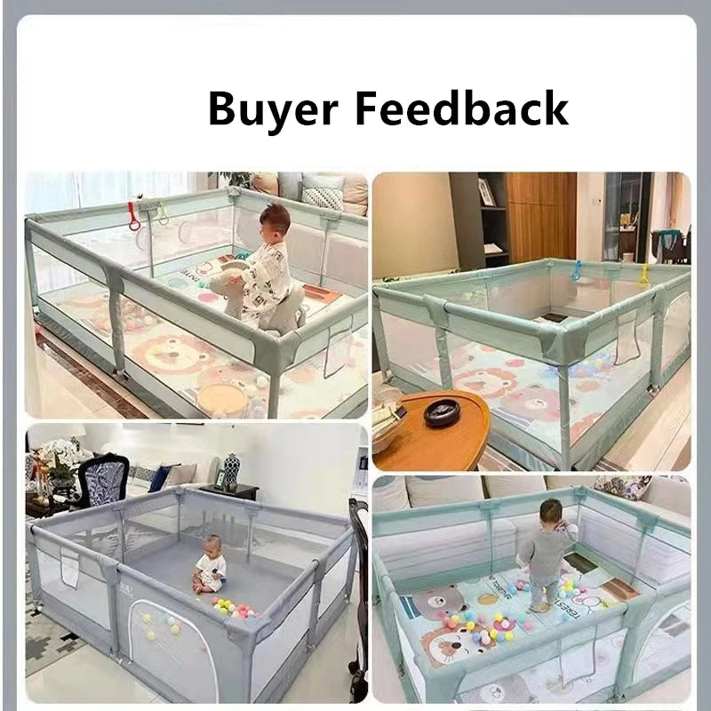 Baby Playpen for Children Play Area Baby Playground Safety Barriers Basketball Baby Activity Gym Child Fence Ball Box Game