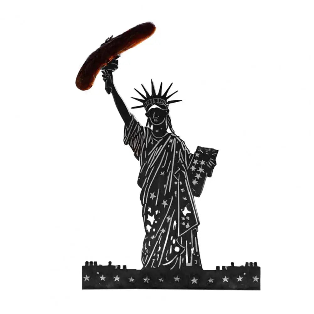 BBQ Accessory Portable Camping Hot Dog Grill Holder Rust-proof Sausage Stand Rack for Funny Bbq Heat-resistant Outdoor Sausage