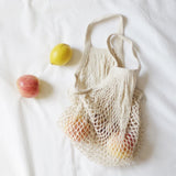 1/2pcs Cotton String Shopping Tote Bags Fruit Vegetable Storage Organizer Reusable Washable Grocery Eco Friendly Mesh Bags