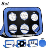 4 Modes Pop Up Kids Soccer Goal Net 4 in 1 Foldable Football Goal Indoor Outdoor for Improving Passing and Shooting Accuracy