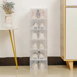 Folder Plastic Shoes Case Thickened Transparent Drawer Case Plastic Shoe Boxes Stackable Box Shoe Organizer Storage Shoe box