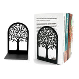 Black Tree of Life Desktop Book Ends Office Desktop Home Bookend Gift for Book Loves Office Desktop Iron Book rack