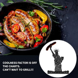 BBQ Accessory Portable Camping Hot Dog Grill Holder Rust-proof Sausage Stand Rack for Funny Bbq Heat-resistant Outdoor Sausage