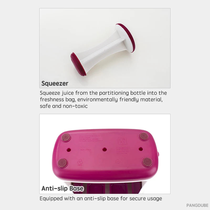 Baby Complementary Food Squeeze Station with 10pcs Squeeze Bags Baby Food Dispenser Machine Baby Food Mills