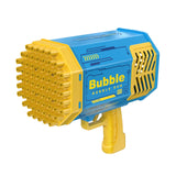 Bubble Gun Bubble Machine Without Solution - 69 Holes Blaster for Kids Outdoor Summer Toy, Party Favors - Bubble Maker Blowers
