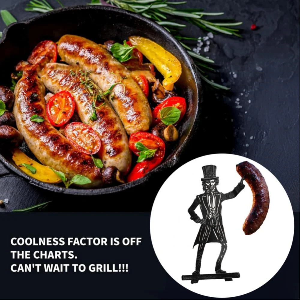 BBQ Accessory Portable Camping Hot Dog Grill Holder Rust-proof Sausage Stand Rack for Funny Bbq Heat-resistant Outdoor Sausage