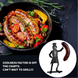 BBQ Accessory Portable Camping Hot Dog Grill Holder Rust-proof Sausage Stand Rack for Funny Bbq Heat-resistant Outdoor Sausage