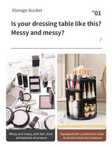 360 Degree Rotating Makeup Storage Box Rotating Layer Transparent Desktop Organizer Home Dresser Perfume Skin Care Shelf