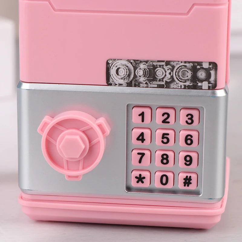 Kids Money Bank, Plastic Password Piggy Bank Mini ATM Cash Coin Money Box For Kids Birthday Toy For Children，ATM Banks Box